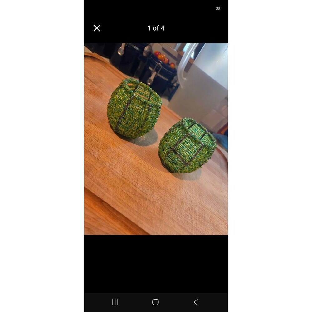 Beaded Tealight Holders